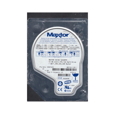 2B010H1 - Maxtor 10GB 5400RPM IDE 2MB 3.5" HDD