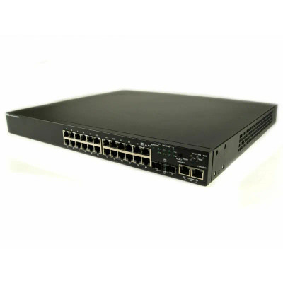 3524P - Dell 24-Port PoE 10/100 2x SFP Managed Stackable Network Switch