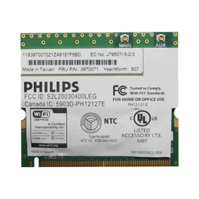 39T0071 IBM Lenovo 802.11a/b/g Mini-PCI Wireless Adapter