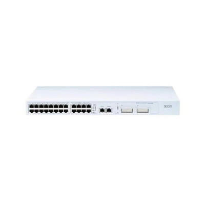 3C17304A - 3Com 24-Port Fast Ethernet 2-Gigabit 2-SFP Layer 2 Switch