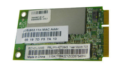 IBM 802.11a/b/g/n Mini-PCI Express Wireless Wi-Fi Card 42T0843 for laptops and notebooks