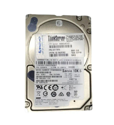 4XB0G45723 - Lenovo 600GB 10000RPM SAS 6Gb/s 2.5" HDD