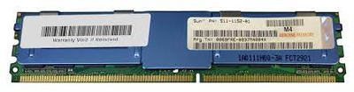 511-1152 Sun 4GB PC2-5300 DDR2-667MHz ECC Fully Buffered CL5 240-pin DIMM 1.5V Low Voltage Dual Rank Memory Module
