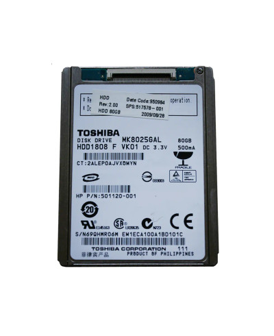 HP 80GB 4200RPM ATA-100 1.8 Internal Hard Drive for ZIF Compatible Devices