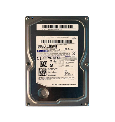 Dell 250GB 7200RPM SATA Hard Drive for 3.5 Servers - 0WK977