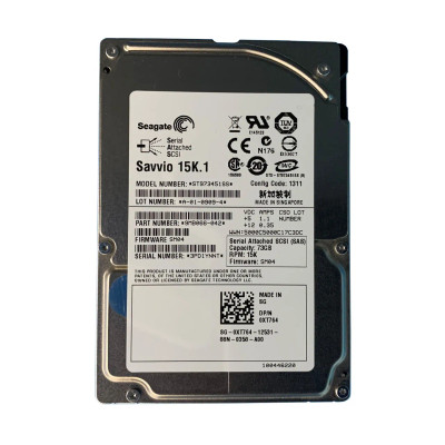 0XT764 - Dell 73GB 15000RPM SAS 3Gb/s 2.5" HDD