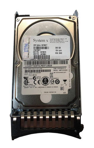 IBM 300GB 10000RPM SAS 6Gbps Hot Swap 2.5 HDD for System x3650 M2, server hard drive