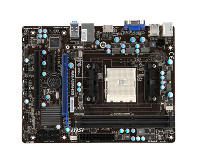 MSI A55ME33 Socket FM2+ AMD A55 DDR3 Micro-ATX Motherboard for AMD CPUs, 4x SATA 3.0Gb/s Slots