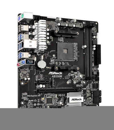 AB350M - ASROCK Socket AM4 B350 DDR4 Micro-ATX Motherboard