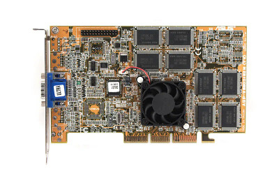 ASUS AGP-V3800/32M 32MB Video Graphics Card for AGP Slot - Compatible with Older Computers