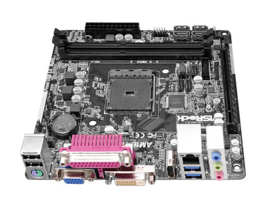 ASRock AM1B-ITX Mini-ITX Motherboard for AMD Athlon/Sempron Processors, DDR3 Support, 2x SATA3 6.0Gb/s