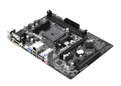ASR-FM2A75M-HD-PLUS ASRock Socket FM2+ AMD A58 Chipset FM2 100W Processors Support DDR3 2x DIMM 6x SATA2 3.0Gb/s