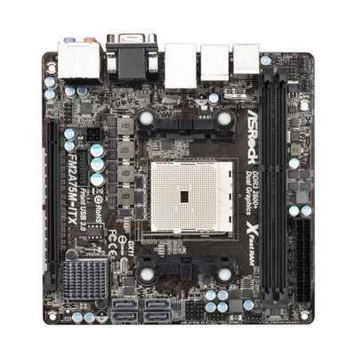 ASRock ASR-FM2A75M-ITX Mini-ITX Motherboard for AMD A75 Chipset, DDR3, 4x SATA3, 100W Processors