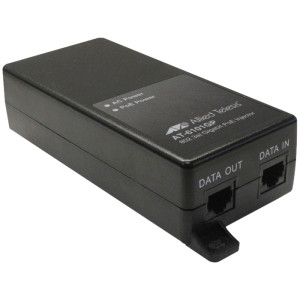 Allied Telesis Single Port PoE+ Injector for Gigabit Ethernet - AT-6101GP - Compatible with PoE devices