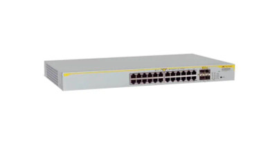 Allied Telesis AT-8000GS/24 Stackable Ethernet Switch 24x 10/100/1000Base-T LAN 4x SFP, ideal for network stacking Allied Telesis AT-8000GS/24 Stackable Ethernet Switch 24x 10/100/1000Base-T LAN 4x SFP, ideal for network stacking