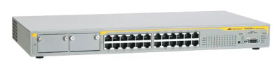 Allied Telesis AT-8524M-50 Layer 2+ Switch, 24-Port 10/100Base-TX, 2 Expansion Slots, Network Switch