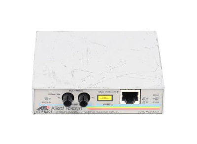 Allied Telesis AT-FS201-20 10/100TX to 100FX 2-Port Unmanaged Switch for Fast Ethernet Networks Allied Telesis AT-FS201-20 10/100TX to 100FX 2-Port Unmanaged Switch for Fast Ethernet Networks