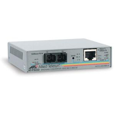 AT-FS232/1-60 - Allied Telesis 100TX to 100FX 15KM Distance Support Fast Ethernet to Fiber Media Converter