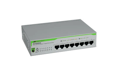 Allied Telesis AT-GS900/8 Gigabit Ethernet Switch for LAN Networks - 8 x 10/100/1000Base-T - Compact Design