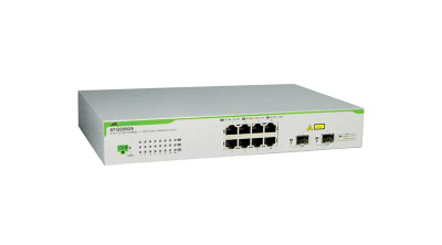Allied Telesis GS950 8-Port PoE Switch for 10/100/1000Base-TX, 2x SFP, AT-GS950/8POE Allied Telesis GS950 8-Port PoE Switch for 10/100/1000Base-TX, 2x SFP, AT-GS950/8POE