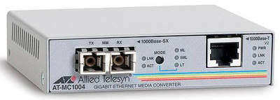 AT-MC1004-20 Allied Telesis 1000Base-TX to 1000Base-SX SC-Media Converter Euro