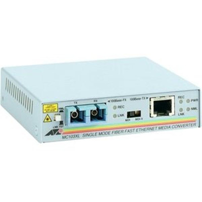 AT-MC103XL-20 - Allied Telesis 100TX RJ-45 to 100FX SC Fiber Media Converter