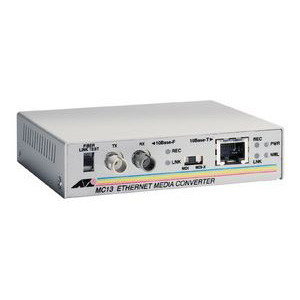 AT-MC13 - Allied Telesis 10Base RJ45 Fiber Media Converter