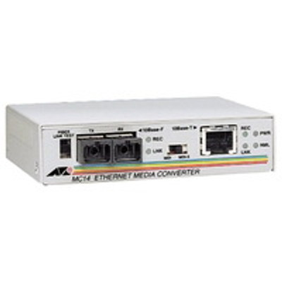 AT-MC14-10 Allied Telesis 10Mbps 10Base-T to 10Base-FL Fiber Ethernet Transceiver Media Converter