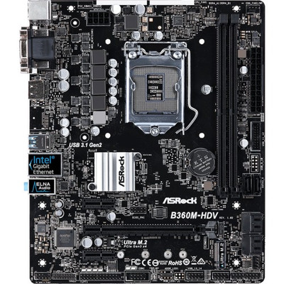 B360M-HDV - ASROCK LGA 1151 B360 DDR4 Micro-ATX Motherboard