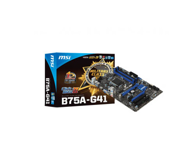 B75A-G41 - MSI Socket LGA 1155 Intel B75 Chipset DDR3 4x DIMM 5x SATA3 6.0Gb/s ATX Motherboard
