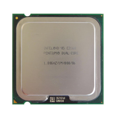 Intel PENTIUM Dual Core E2160 1.8GHz Processor for LGA-775 Socket - BX80557E2160 - 1MB L2 Cache, 800MHz FSB, 65NM, 65W