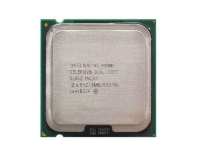 Intel Celeron E3400 Dual Core 2.60GHz processor for LGA775 desktops, 800MHz FSB, 1MB L3 Cache