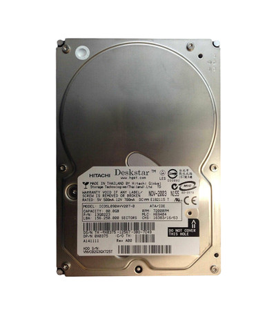13G0223 IBM 80GB 7200RPM ATA 100 3.5 2MB Cache Hard Drive for Data Storage