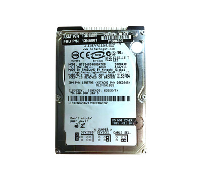 13N6800 - IBM 40GB 5400RPM IDE ATA-100 2.5" HDD
