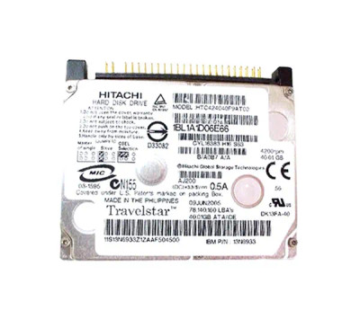 13N6933 - IBM 40GB 4200RPM 1.8" IDE HDD