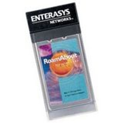 Enterasys RoamAbout PC Radio Card Network adapter 802.11b for PC Card, SKU: CSIBD-AA-128-06, compatible with PC laptops.
