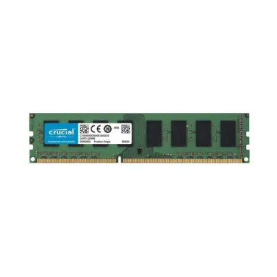 CT120472BA186B - Crucial Technology 8GB DDR3-1866MHz PC3-14900 ECC Unbuffered CL13 240-Pin DIMM 1.35V Low Voltage Dual Rank Memory Module