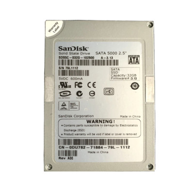 DU782 - Dell 32GB MLC SATA 1.5Gb/s 2.5" SSD