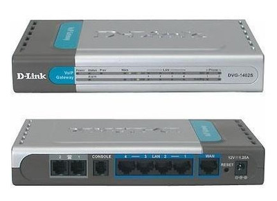 DVG-1402S/L - D-LINK 2-Port VoIP 4-Port LAN Gateway