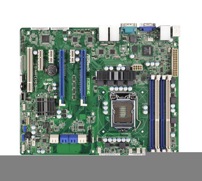 ASRock LGA1155 Intel C204 DDR3 SATA3 V&amp;4GBe ATX Server Motherboard E3C204-4L