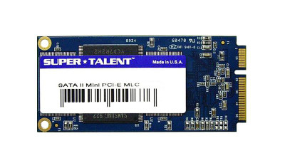 Super Talent 64GB MLC SATA 3G miniPCIe SSD for FPM64GLSE Servers