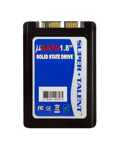 Super Talent MasterDrive KX2 64GB MLC SATA 3Gbps uSATA SSD, 1.8-inch, for Internal Use