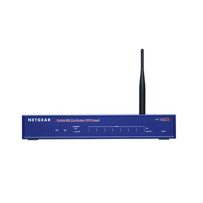 NetGear ProSafe FVG318 Wireless VPN Firewall with 8-Ports Switch for secure network connectivity
