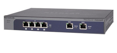 NetGear FVS336G ProSafe Gigabit Ethernet SSL VPN Firewall, 4 RJ-45 Ports, 2x WAN Ports, for Network Security