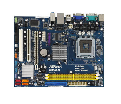 G31M-S - ASROCK LGA 775 DDR2 4x SATA2 Micro-ATX Motherboard