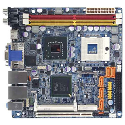 Gigabyte GA-6KIEH-RH Socket P Mini-ITX Server Motherboard for Intel Core 2 Duo Processors, DDR2 Support, 4x SATA