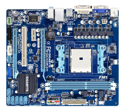 GA-A75M-S2V - Gigabyte Technology AMD A75 Socket FM1 DDR3 Motherboard
