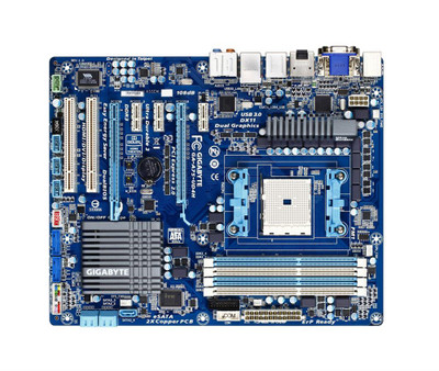 Gigabyte GA-A75-UD4H ATX Motherboard for AMD A-Series Processors - Socket FM1, DDR3 Support, 5x SATA 6.0Gb/s
