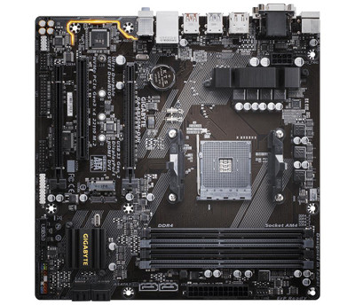Gigabyte GA-AB350M-D3H Micro-ATX Motherboard for AMD Ryzen Processors, B350 Chipset - DDR4, SATA 6.0Gb/s - Socket AM4