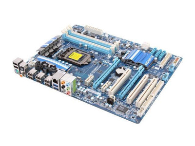 Gigabyte GA-P55A-UD3P Desktop Motherboard Intel P55 LGA-1156 ATX - Supports CrossFireX, 16GB DDR3 RAM, Floppy Compatible